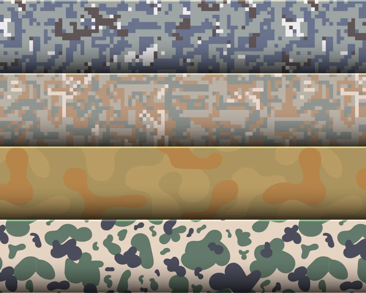 Camouflage Patterns Set