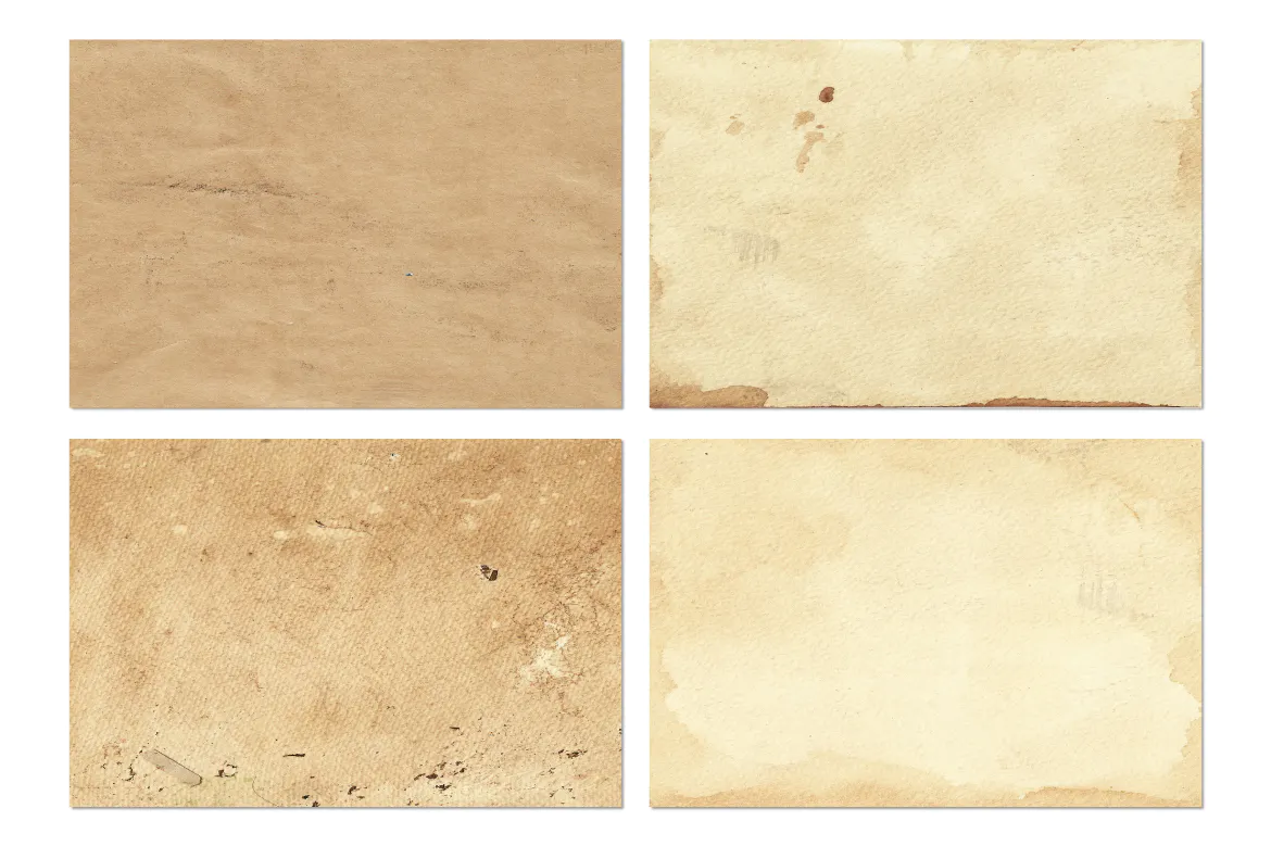 Set of 13 old paper backgrounds