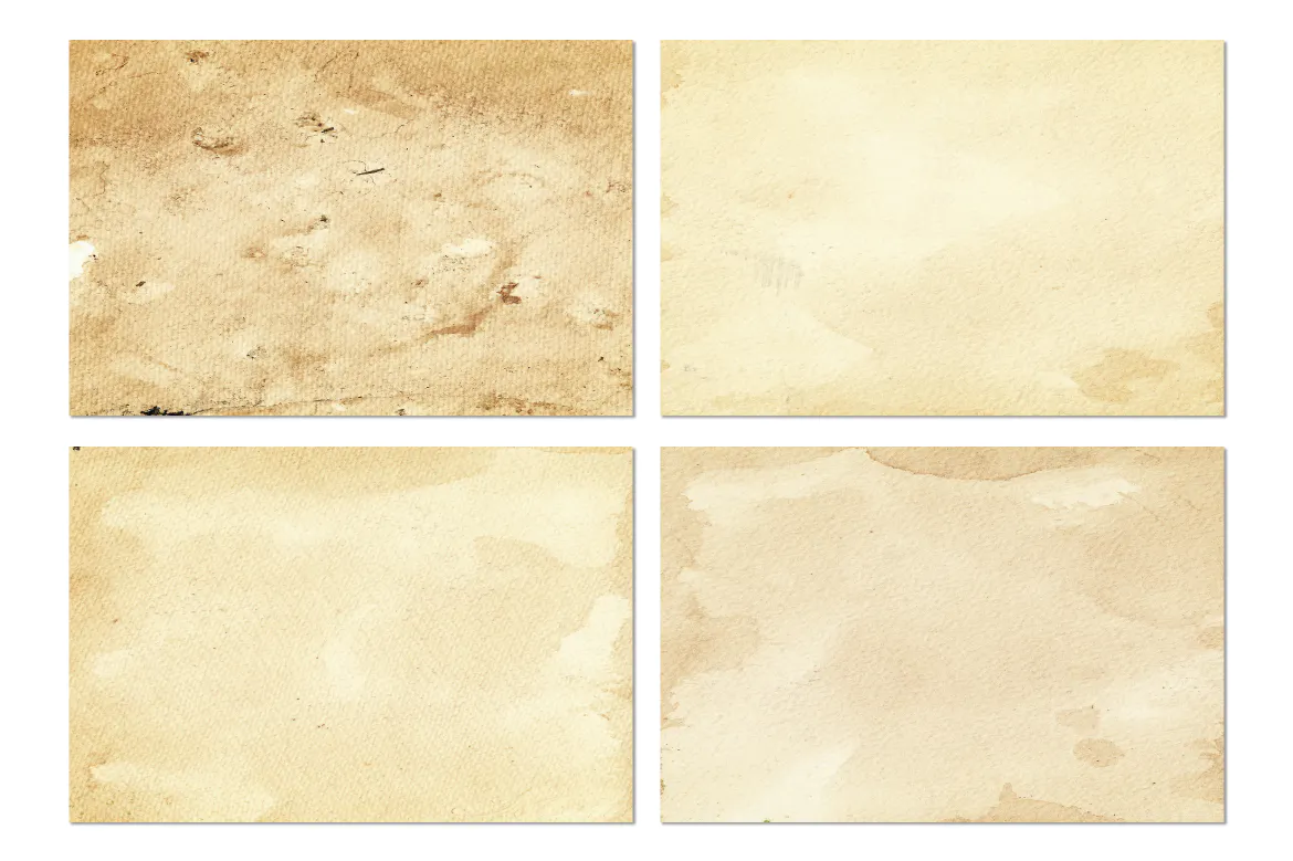 Set of 13 old paper backgrounds