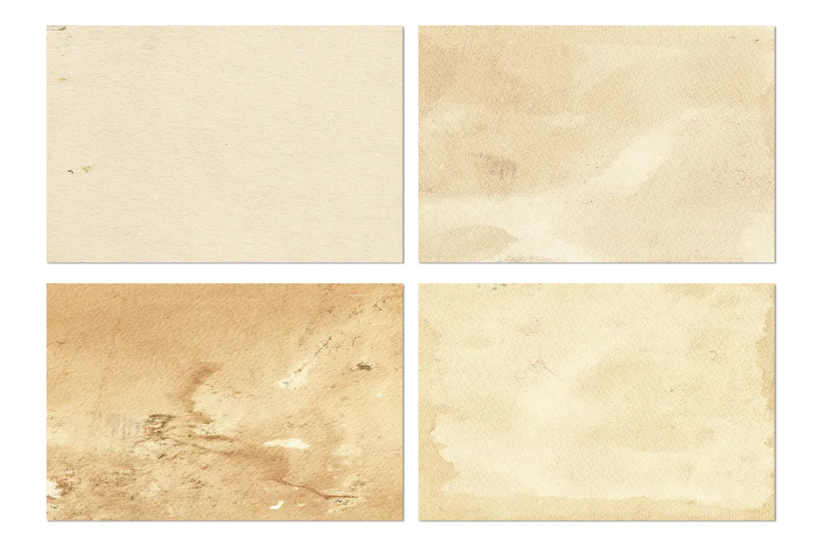 Set of 13 old paper backgrounds