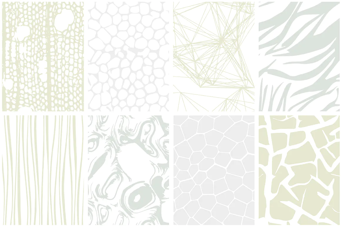 Organic Patterns - 2 color palettes