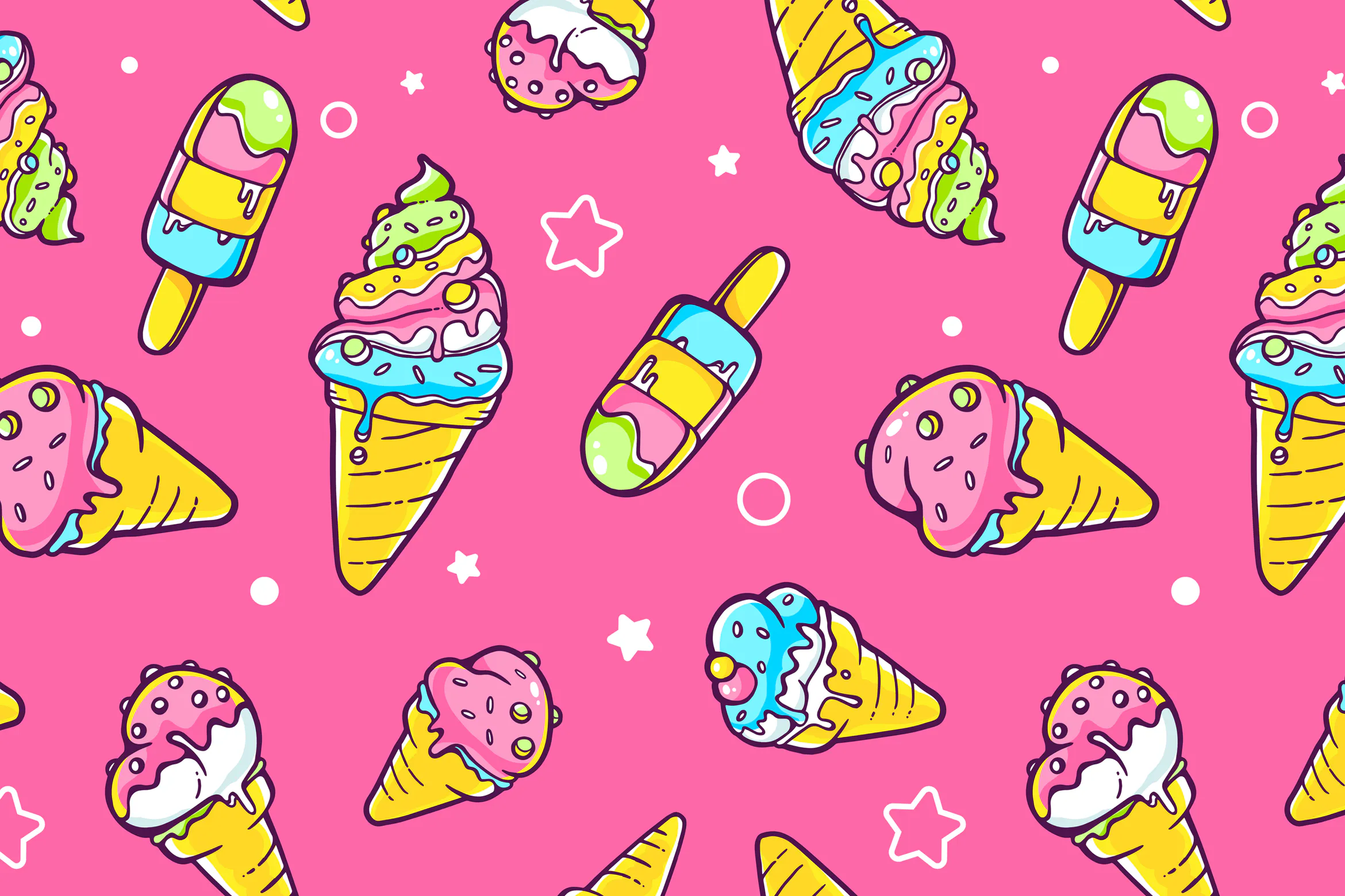 Ice cream patterns