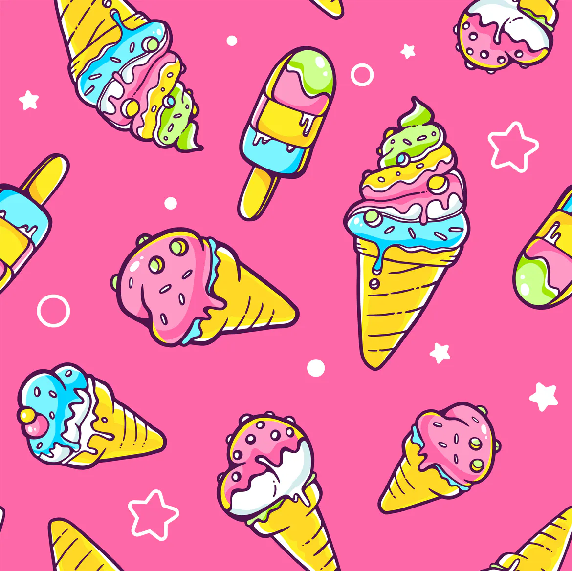 Ice cream patterns