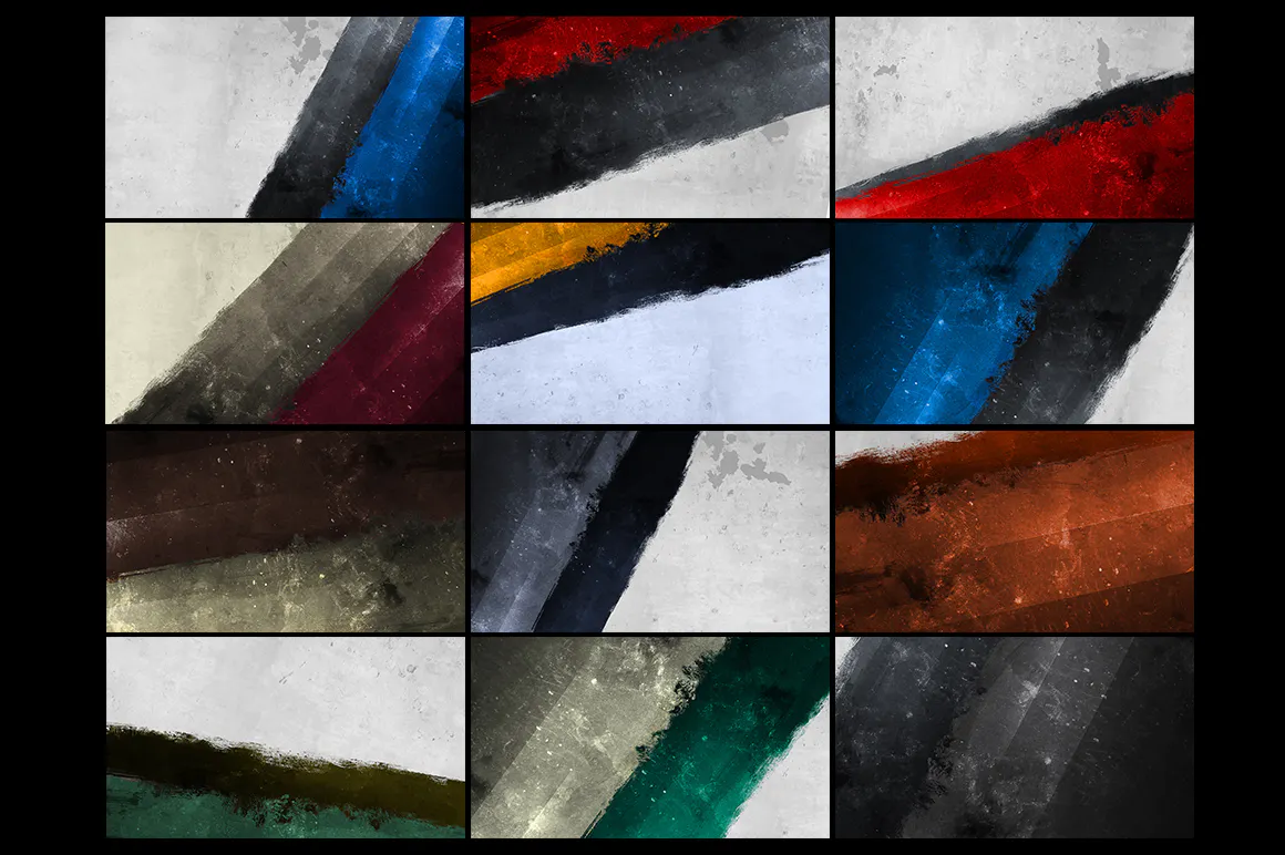 12 Painted Grunge Backgrounds