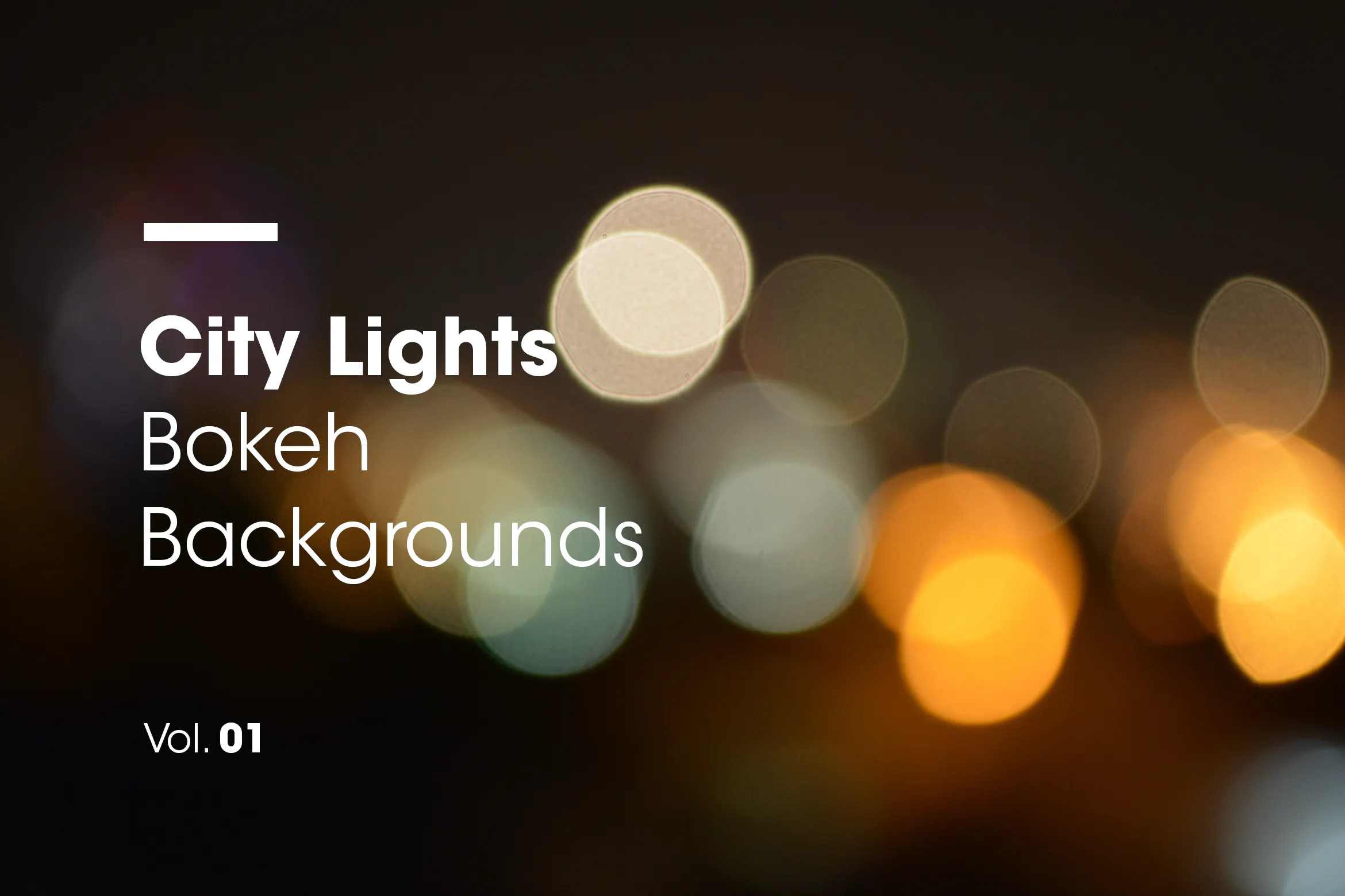 City Lights | Bokeh Backgrounds | Vol. 01