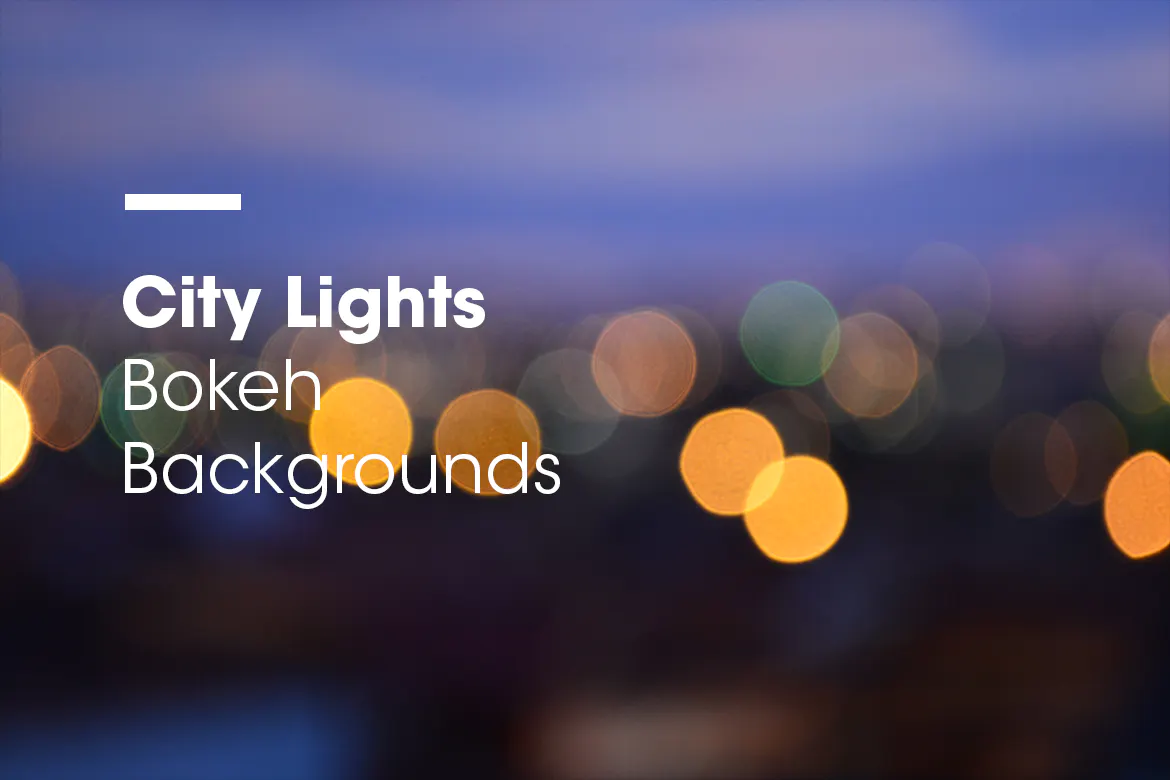 City Lights | Bokeh Backgrounds | Vol. 01