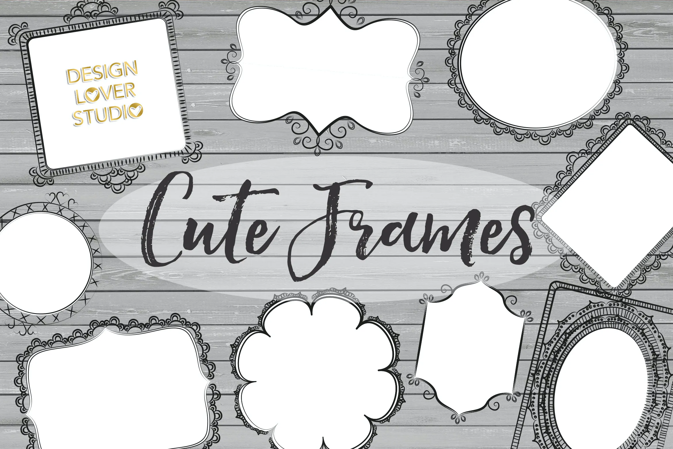 Vector Rustic Cute Frames