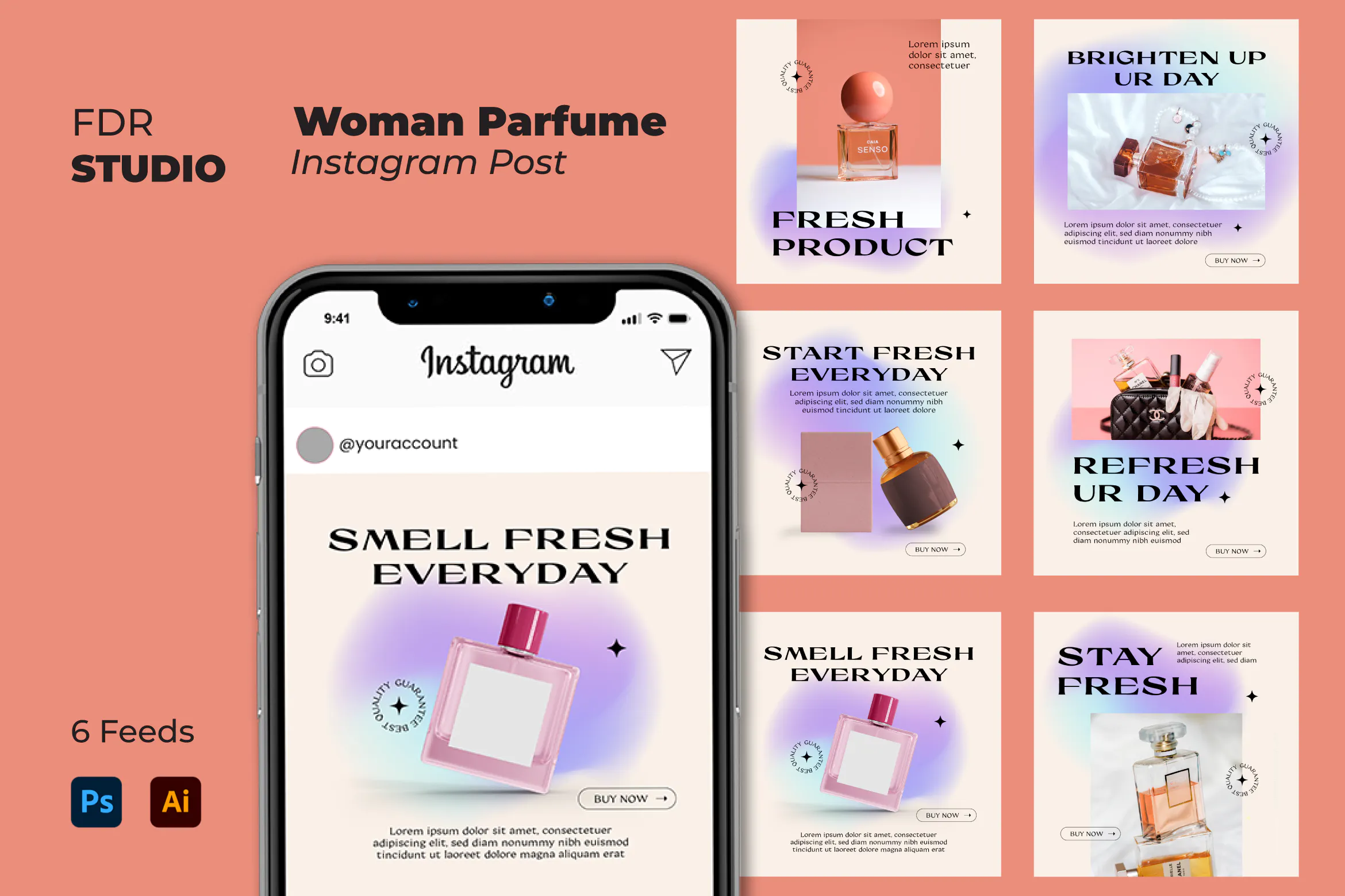 Woman Parfume Instagram Post插图