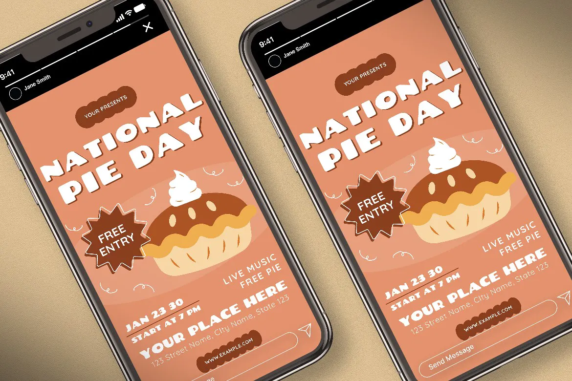 National Pie Day Social Media Package