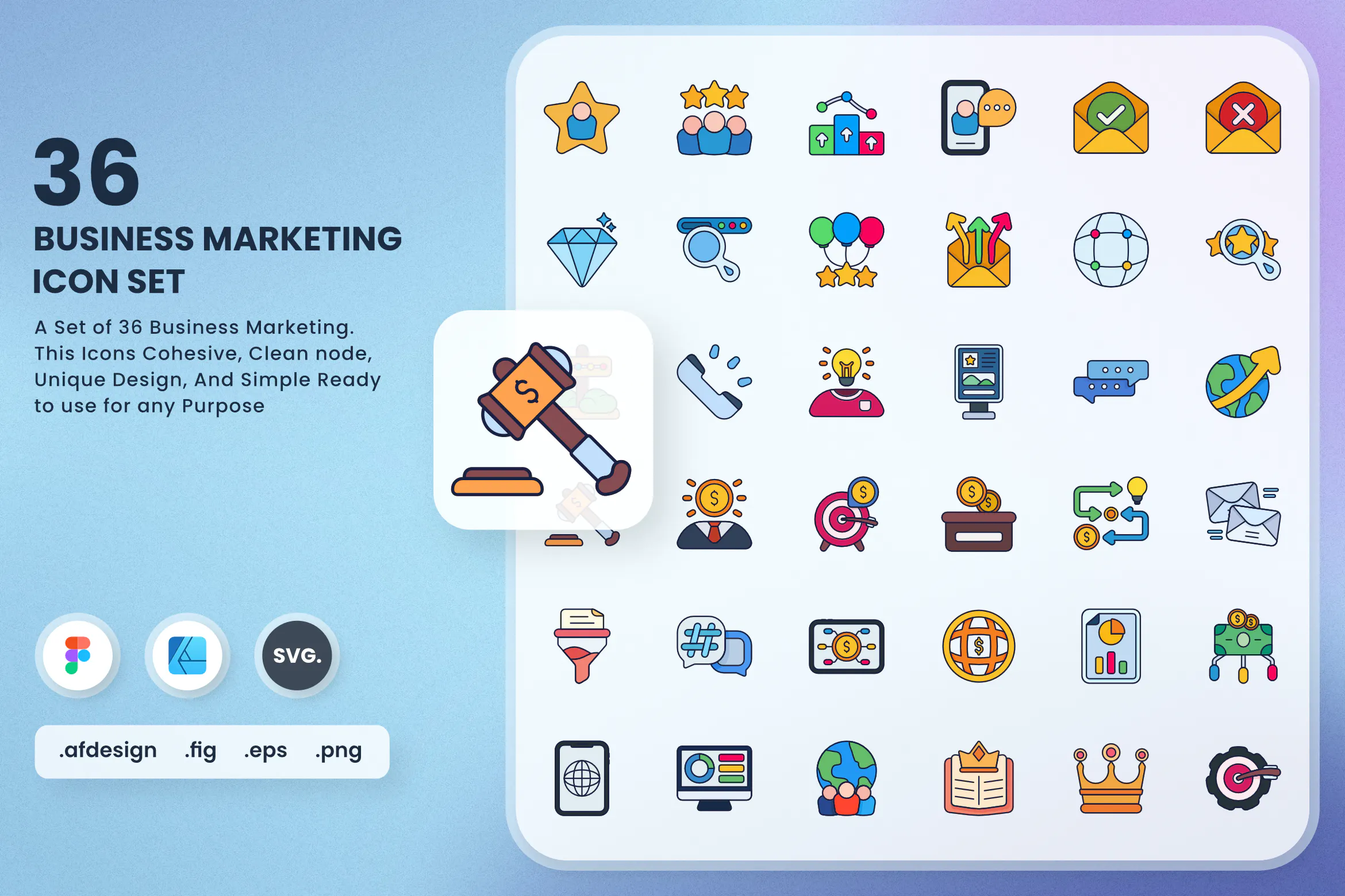 Marketing Business Icons插图