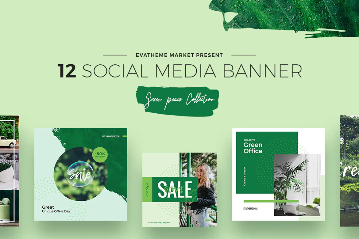 Green Peace Social Media Designs